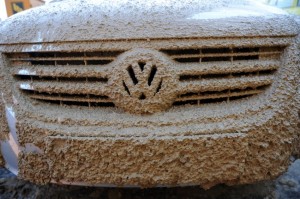 Schlammfahrt im VW